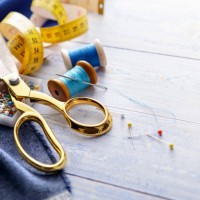 textile: sewing items still life - fashion stock pictures, royalty-free photos & images