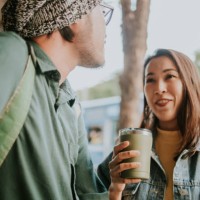 thai couple going green for living today - junk food stock pictures, royalty-free photos & images