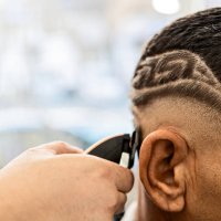 the artful barber - hairstyle stock pictures, royalty-free photos & images