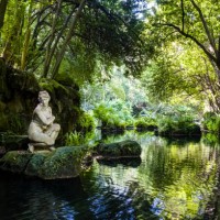 The Bath of Venus, Bagno di Venere, in the park of the Giardini Reali, which belongs to the Royal Palace of Caserta, Reggia di Caserta. The Royal...