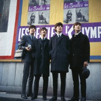 The Beatles concert season at the Olympia Theatre, Paris, Left to right: Paul McCartney, Ringo Starr, George Harrison and John Lennon. 17th January...