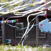 the birthday pinata - garden decoration stock pictures, royalty-free photos & images