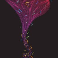the color of music - concert stock illustrations