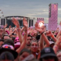 The crowd at Pomme s concert at the Rose Festival, Aussonne, 31 August 2024.