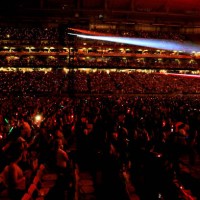 The crowd is seen during opening night of Taylor Swift's 2018 Reputation Stadium Tour at University of Phoenix Stadium on May 8, 2018 in Glendale,...