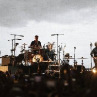 The Edge, Larry Mullen Jr.,Bono and Adam Clayton of U2 perform at Saitama Super Arena on December 04, 2019 in Saitama, Japan.