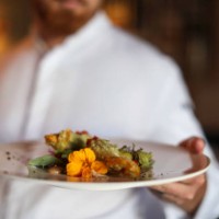 the head chef at a gourmet restaurant preparing for dinner service. - food stock pictures, royalty-free photos & images