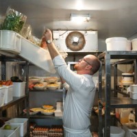the head chef at a gourmet restaurant takes stock before dinner service. - food stock pictures, royalty-free photos & images