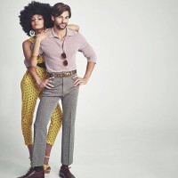 the perfect retro couple - fashion stock pictures, royalty-free photos & images
