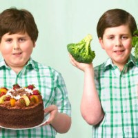 thin and fat twins - junk food stock pictures, royalty-free photos & images