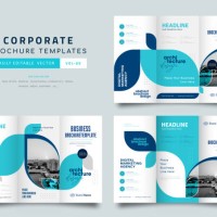 three fold brochure design. corporate business template for tri fold flyer. - fashion stock illustrations