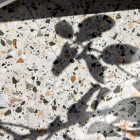 tile floor in sunlight with shade of plant branches - garden decoration stock pictures, royalty-free photos & images