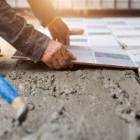 tiler and plaster - home decoration stock pictures, royalty-free photos & images