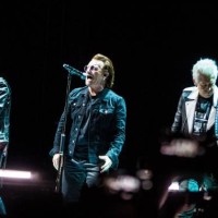 TIrish band U2 performs during one of it's two concerts at the Ziggo Dome, in Amsterdam, The Netherlands, October 7 as part of the 'Experience...