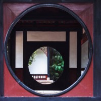 traditional architecture, circular doors - garden decoration stock pictures, royalty-free photos & images