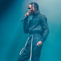 Travis Scott performs live on stage during Primavera Sound Festival at Distrito Anhembi on November 6, 2022 in Sao Paulo, Brazil.