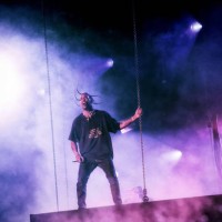Travis Scott performs live on stage during Day 2 of the 2018 Governors Ball Music Festival on June 3, 2018 in New York City.