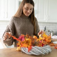 trick or treat halloween decorations. home preparations for halloween - home decoration stock pictures, royalty-free photos & images