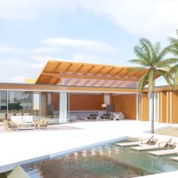 tropical holiday villa resort with swimming pool - garden decoration photos et images de collection