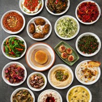 turkish meze variations - food stock pictures, royalty-free photos & images