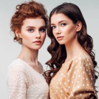 two beautiful woman - fashion stock pictures, royalty-free photos & images