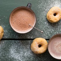 two cups cappuccino with donuts - junk food stock pictures, royalty-free photos & images