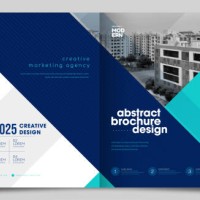 two fold brochure design with line shapes, corporate business template for two fold flyer. creative concept folded flyer or brochure. - fashion stock illustrations