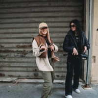 two friends are dancing in the city - fashion stock pictures, royalty-free photos & images