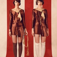 two identical women wearing 1920s clothing - fashion stock pictures, royalty-free photos & images