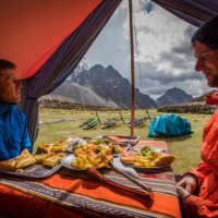 two mountain bikers on adventure. - food stock pictures, royalty-free photos & images