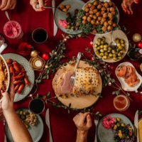 typical swedish scandinavian christmas food smörgåsbord - food stock pictures, royalty-free photos & images