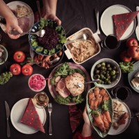 typical swedish scandinavian christmas smörgåsbord food - food stock pictures, royalty-free photos & images