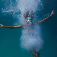 underwater, natural bubbles dress - fashion stock pictures, royalty-free photos & images