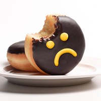 unhealthy doughnut on plate - food stock pictures, royalty-free photos & images