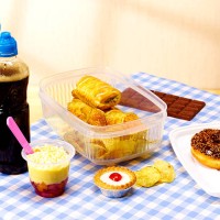 unhealthy lunch box on table cloth - junk food stock pictures, royalty-free photos & images