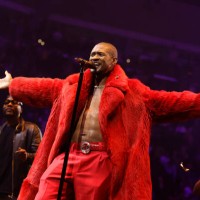 Usher performs onstage during the USHER: Past Present Future Tour at Intuit Dome on September 21, 2024 in Inglewood, California.