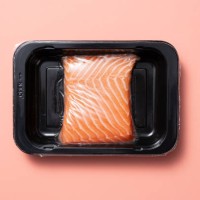 vacuum packed atlantic salmon belly - food stock pictures, royalty-free photos & images