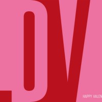 valentine’s day greeting card with geometric typography. - fashion stock illustrations