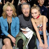 Vanessa Paradis, Jean-Paul Goude and Lily-Rose Melody Depp