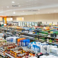 variety of produce on display in well stocked supermarket - food stock pictures, royalty-free photos & images