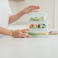 various plastic containers for storing food and fruit - food stock pictures, royalty-free photos & images