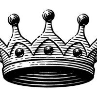 vector drawing of a crown - fashion stock illustrations