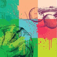 vegetable background - food stock illustrations