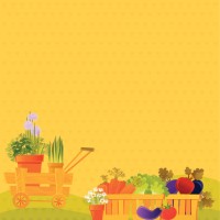 vegetable background - garden decoration stock illustrations