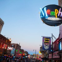 view of beale street, memphis, tn - concert stock pictures, royalty-free photos & images