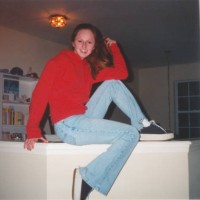 vintage 1990s teenager with 90s style, y2k style, flared jeans and platform sneakers - fashion stock pictures, royalty-free photos & images