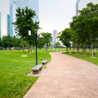 voie piétonne - garden decoration photos et images de collection