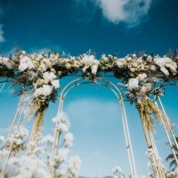 wall decorated flower.wedding day.wedding arch decorated with flowers. - garden decoration stock pictures, royalty-free photos & images