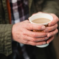 warming up with a coffee - junk food stock pictures, royalty-free photos & images