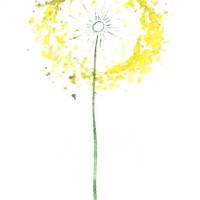 watercolor yellow flower, dandelion - garden decoration stock pictures, royalty-free photos & images